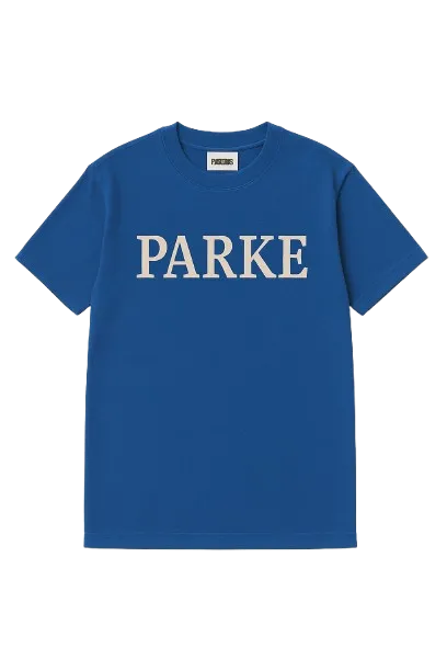 Parke-Cotton-Blue-T-shirt Parke Cotton Blue T-shirt
